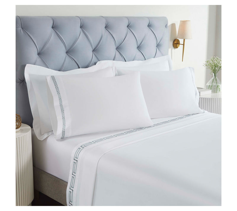 Superior Harrison Cotton Embroidered Sheet Set,Queen — Main view