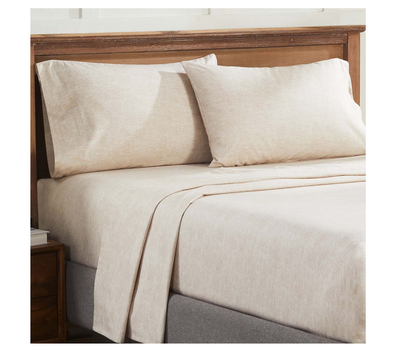 Superior Melange Flannel Cotton Sheet Set, Twin/XL — View 2