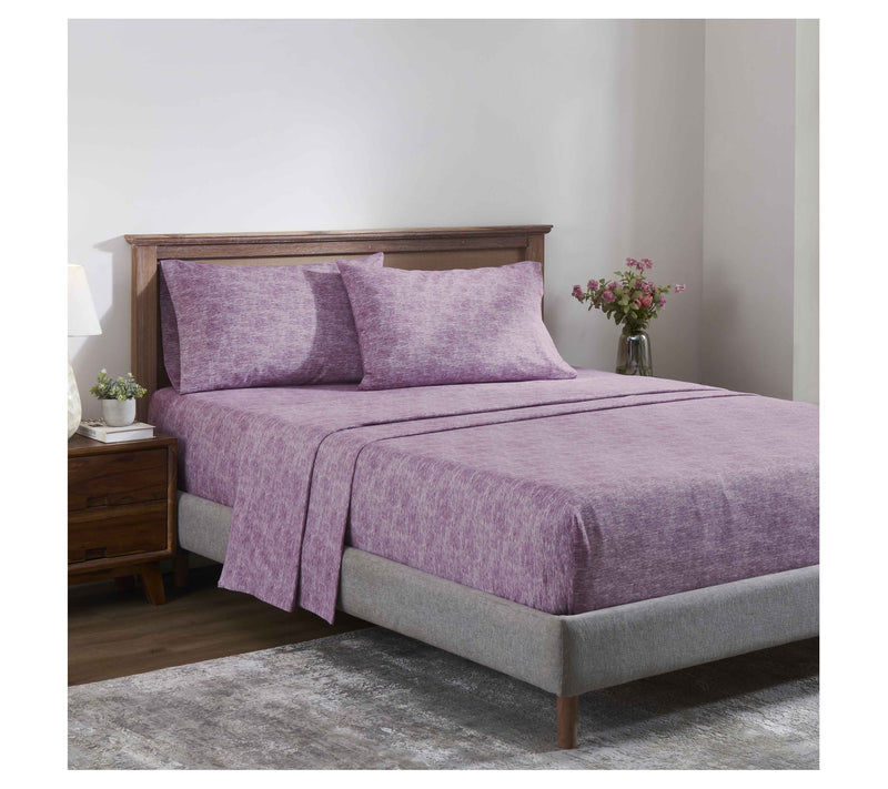 Superior Melange Flannel Cotton Sheet Set, Twin/XL — View 17