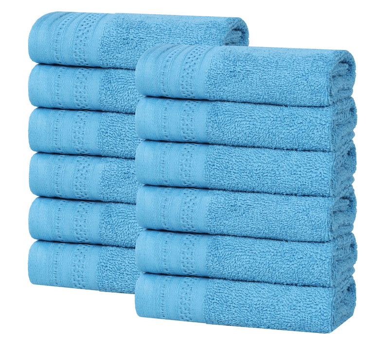 Superior Honeycomb Waffle Border Cotton Face Towel Set — View 17