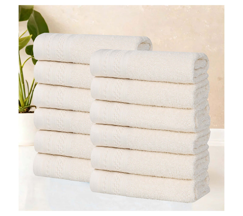 Superior Honeycomb Waffle Border Cotton Face Towel Set — Main view