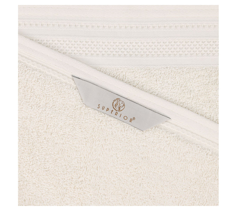 Superior Honeycomb Waffle Border Cotton Face Towel Set — View 4