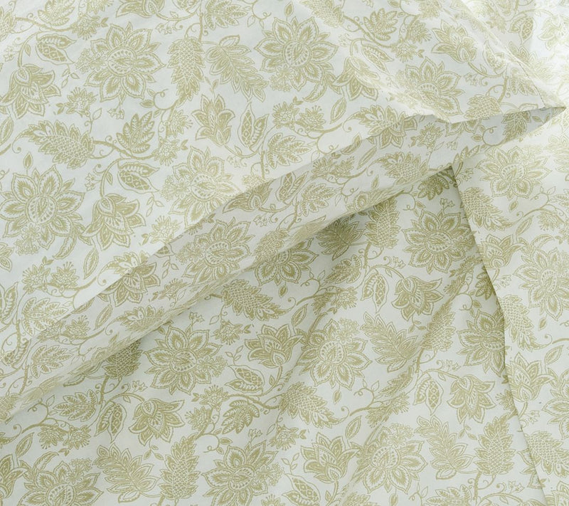 Lush Decor Floral Jacobean Cotton Sheet Set Sage 3Pc Set Twin — View 7