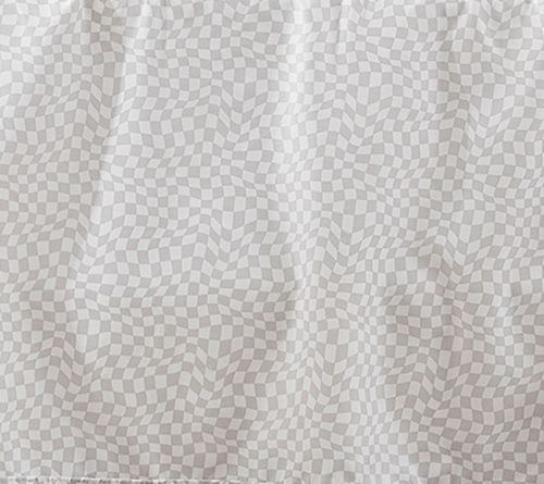 Lush Decor Circus Wavy Checks Sheet Set Light Gray 6Pc Full — View 9