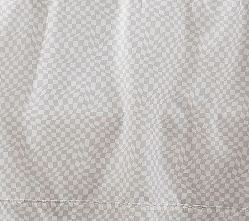 Lush Decor Circus Wavy Checks Sheet Set Light Gray 6Pc Queen — View 9