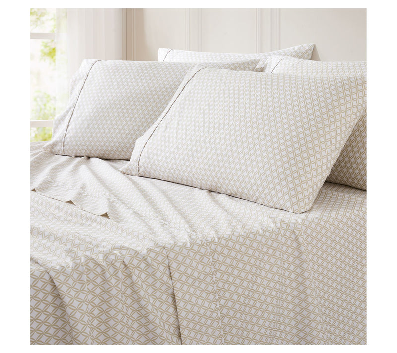 Lush Decor Eternity Sheet Set Neutral 6-Piece Set Queen — View 3