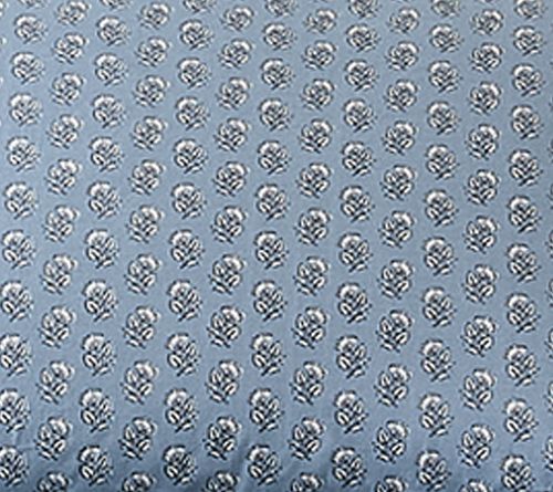 Lush Decor Freesia Cotton Sheet Set Blue 4-Piece Set Full — View 9