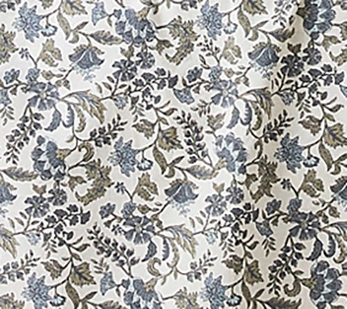Lush Decor Lillian Block Print Cotton Sheet SetBlue 4-Pc King — View 9