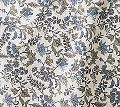 Lush Decor Lillian Block Print Cotton Sheet SetBlue 4Pc Queen — View 9