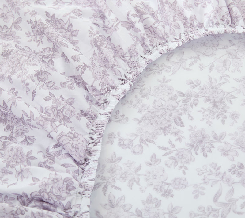 Lush Decor Peony Toile Sheet Set Mauve 6Pc SetQueen — View 6