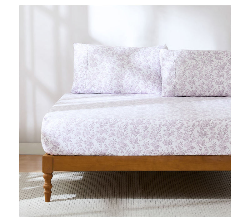 Lush Decor Peony Toile Sheet Set Mauve 6Pc SetQueen — View 8