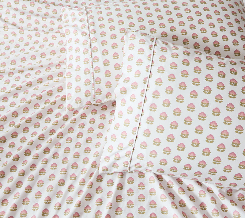 Lush Decor Prisha Floral Sheet Set Peach 6Pc Set Full — View 7