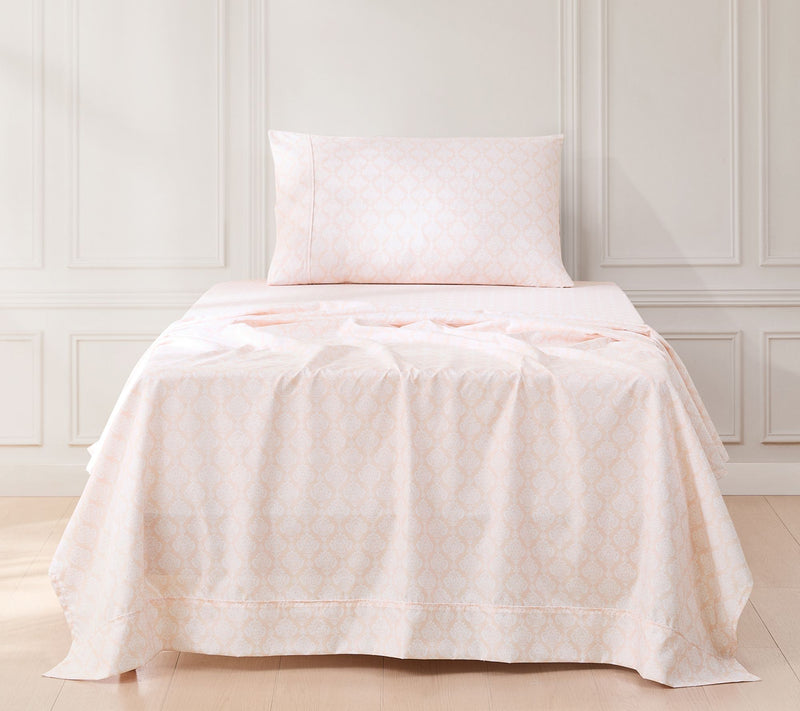 Lush Decor Romer Damask Sheet Set Peach 4-PieceSet Twin — Main view