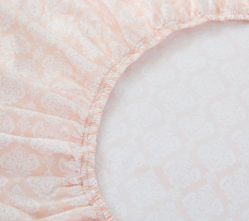 Lush Decor Romer Damask Sheet Set Peach 6-PieceSet Full — View 5