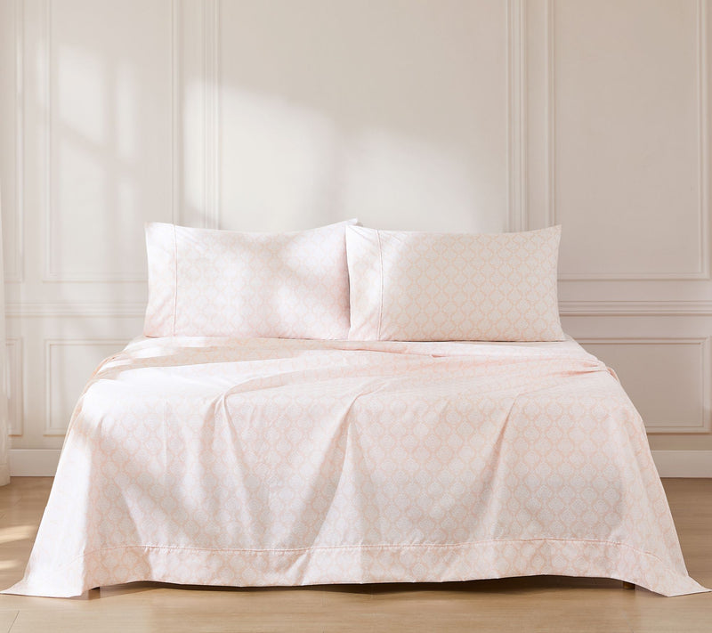 Lush Decor Romer Damask Sheet Set Peach 6-PieceSet King — Main view