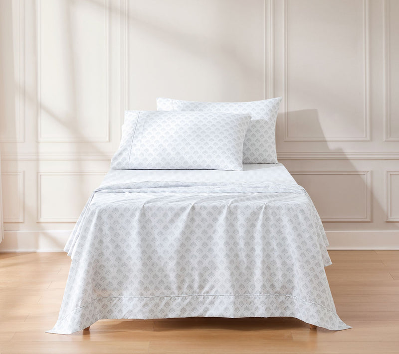 Lush Decor Scallop Fan Sheet Set Gray 4-Pc SetTwin, Twin-XL — View 10