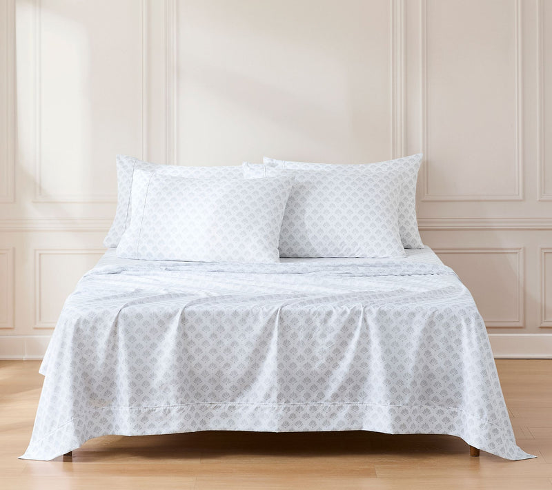 Lush Decor Scallop Fan Sheet Set Gray 6Pc Set Full — View 10
