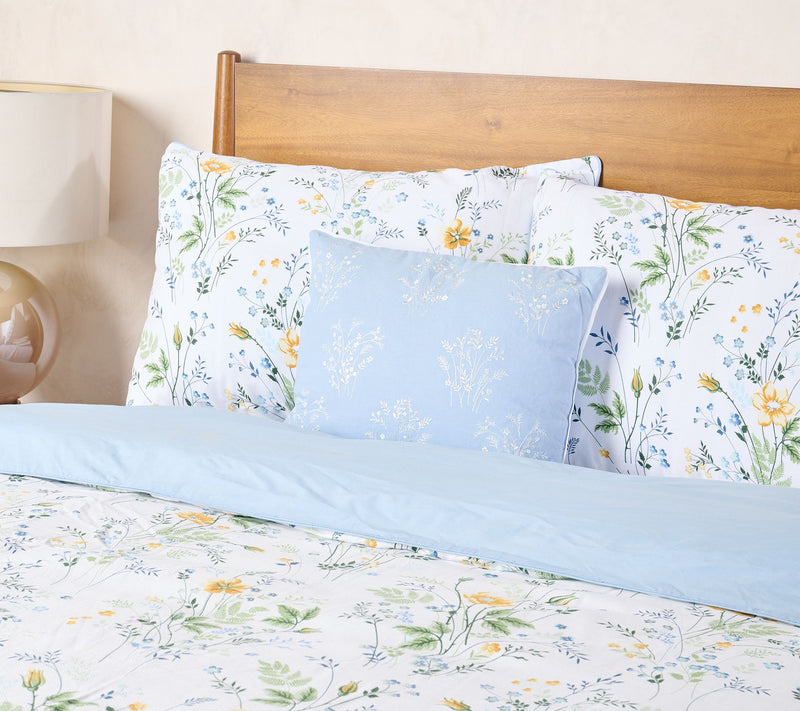 Home Reflections Cotton Pique 4pc Comforter Set- Queen — View 3