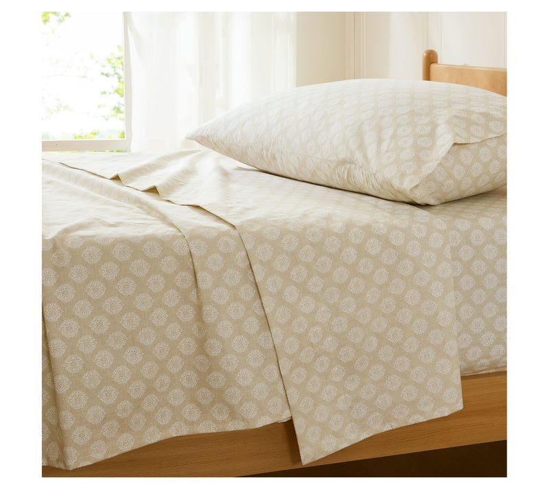 Lush Decor Sophie Cotton Sheet Set Neutral 3-Piece Set Twin — View 3