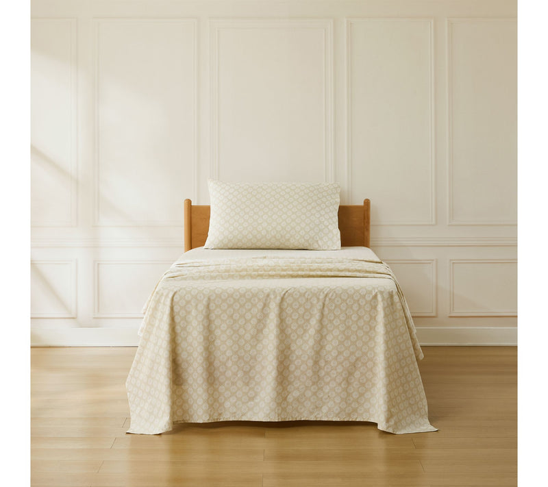 Lush Decor Sophie Cotton Sheet Set Neutral 3-Piece Set Twin — View 10