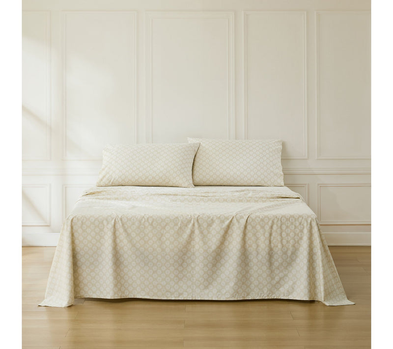 Lush Decor Sophie Cotton Sheet Set Neutral 4-Piece Set Queen — View 10