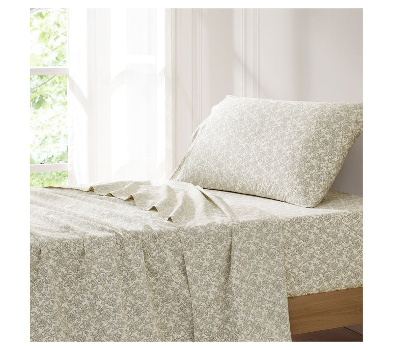 Lush Decor Zara Floral Block Cotton Sheet 3-Pie ce Set Twin — View 3