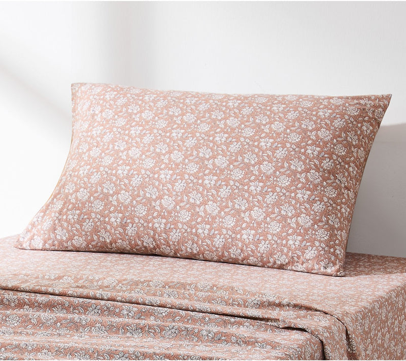 Lush Decor Zara Floral Block Cotton Sheet 3-Pie ce Set Twin — View 7