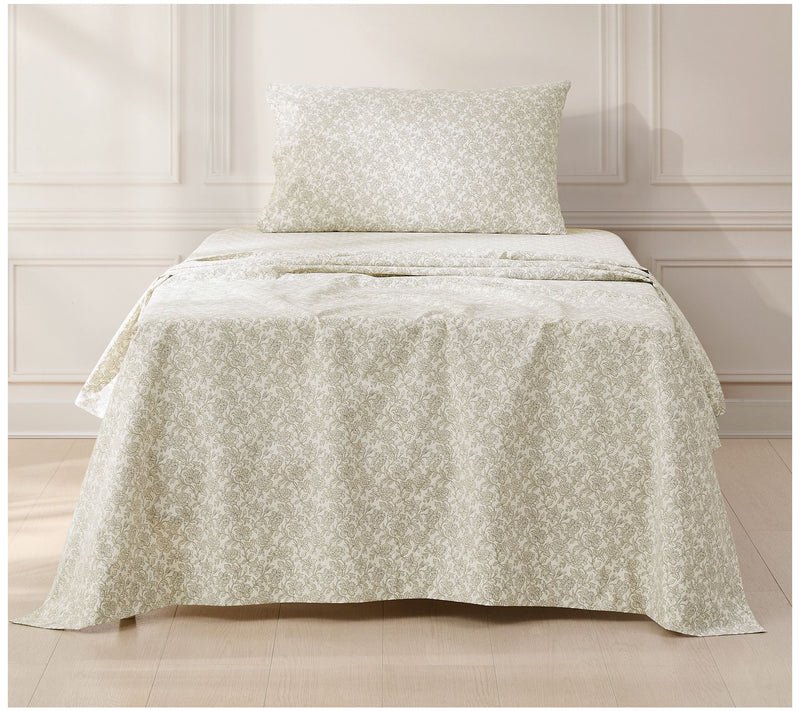 Lush Decor Zara Floral Block Cotton Sheet 3-Pie ce Set Twin — Main view