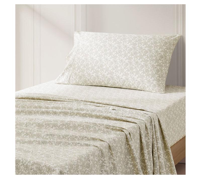 Lush Decor Zara Floral Block Cotton Sheet 3-Pie ce Set Twin — View 2