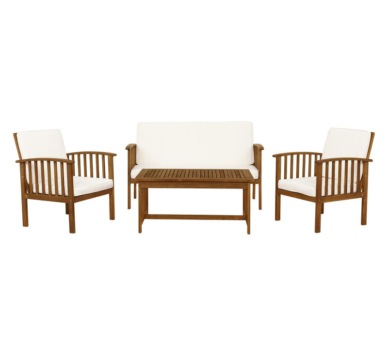Linon Home Caneel 4-Piece Outdoor Chat Set — View 2