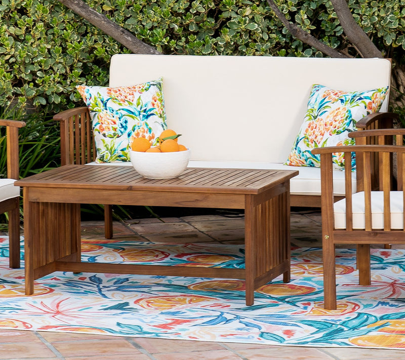 Linon Home Caneel 4-Piece Outdoor Chat Set — View 5