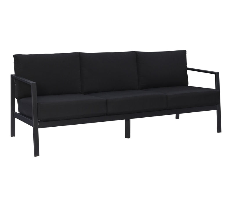 Linon Home Holland Aluminum 3 Seater Sofa — View 9