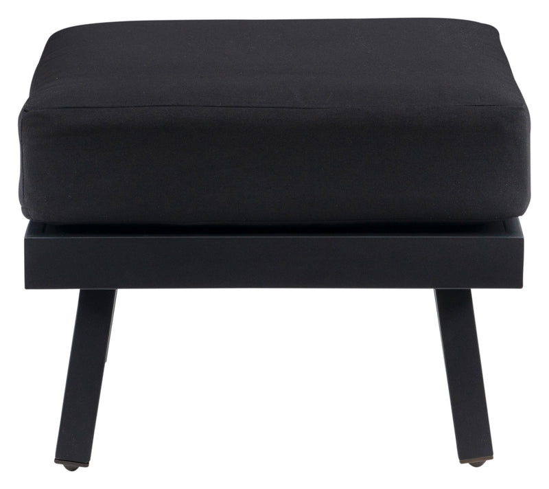 Linon Home Holland Aluminum Ottoman — View 3