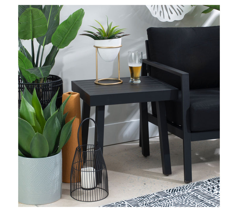 Linon Home Holland Aluminum Side Table — Main view