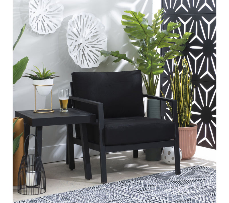 Linon Home Holland Aluminum Single Chair — View 10