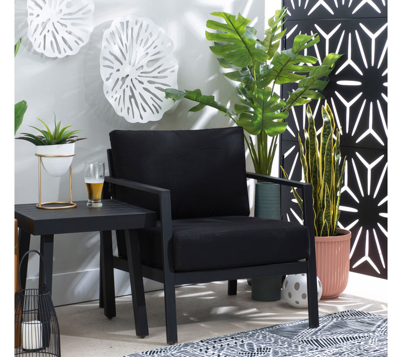 Linon Home Holland Aluminum Single Chair — Main view