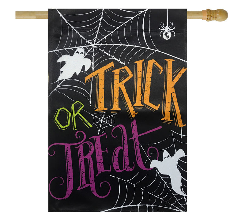 Northlight Spider Webs & Ghosts Yard Garden Flag 28" x 40" — View 2