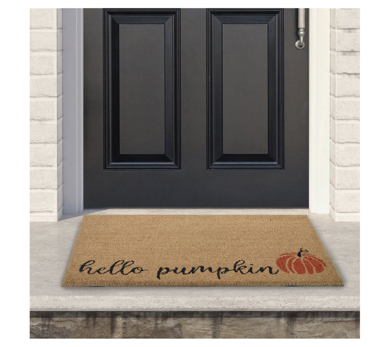 Northlight Coir "Hello Pumpkin" Harvest Doormat 18"x 30" — View 2