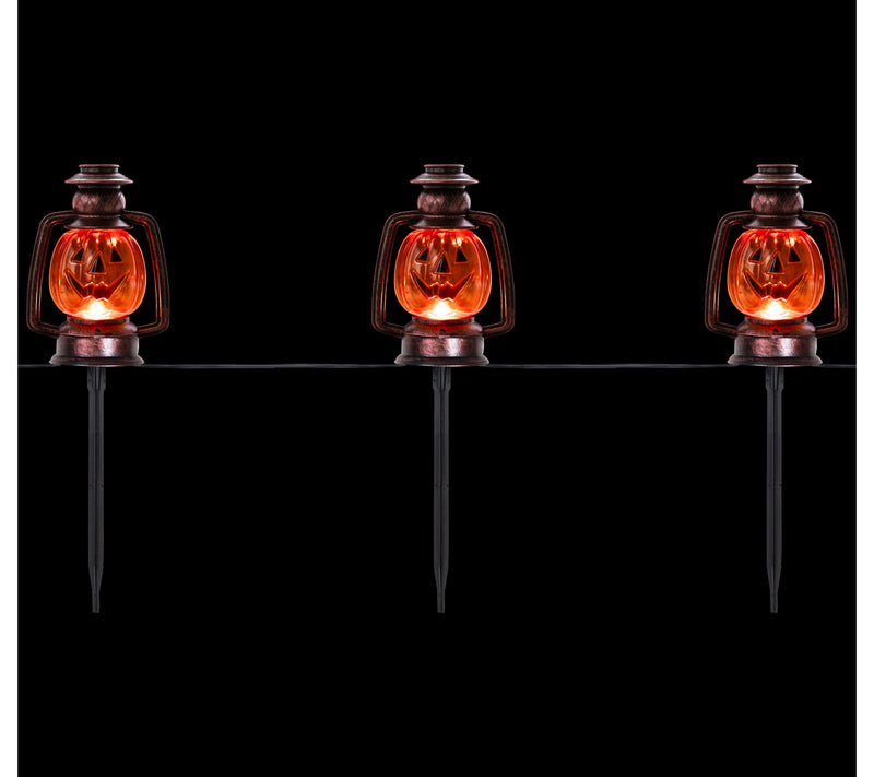 Northlight Set of 3 Jack O' Lantern Pathway Markers 16.75" — View 5