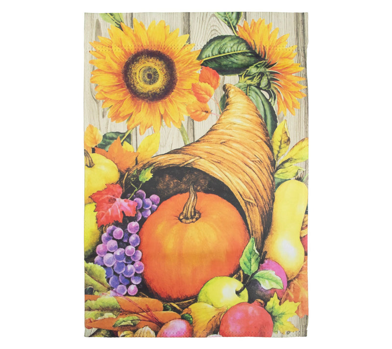 Northlight Cornucopia & Flowers Harvest House Flag 28" x 40" — View 5