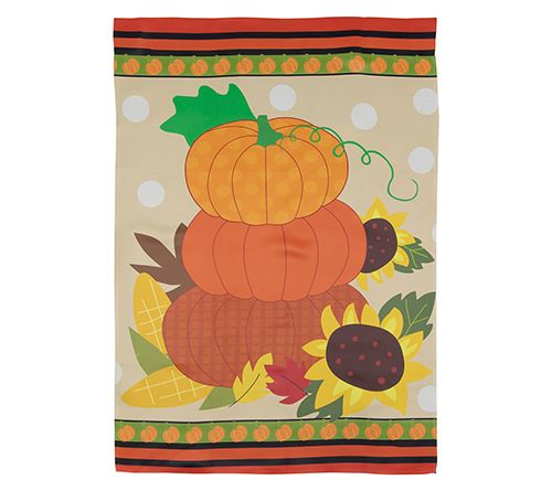 Northlight Pumpkins & Sunflowers Harvest House Flag 28" x 40" — View 5