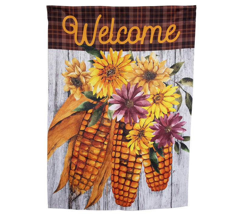 Northlight "Welcome" Harvest Yard House Flag 40" x 28" — Main view