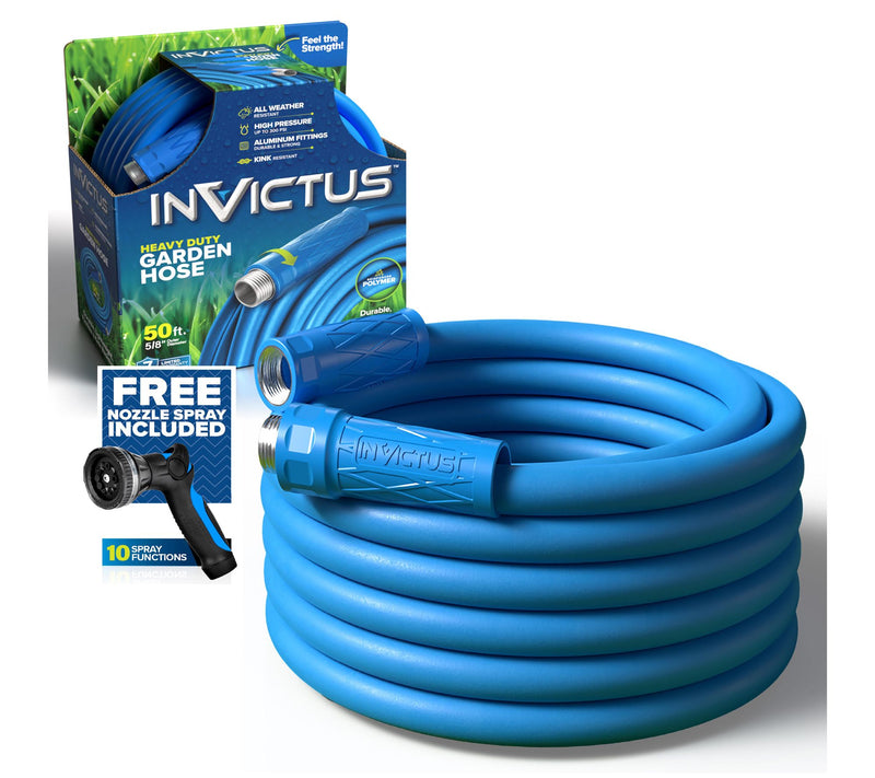 Invictus Heavy Duty 50' Lightweight Garden Hosewith Nozzle — Main view