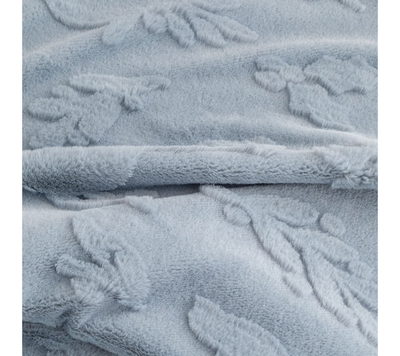 Berkshire Holiday Icon Jacquard Grace Fur 60x70 Throw — View 10