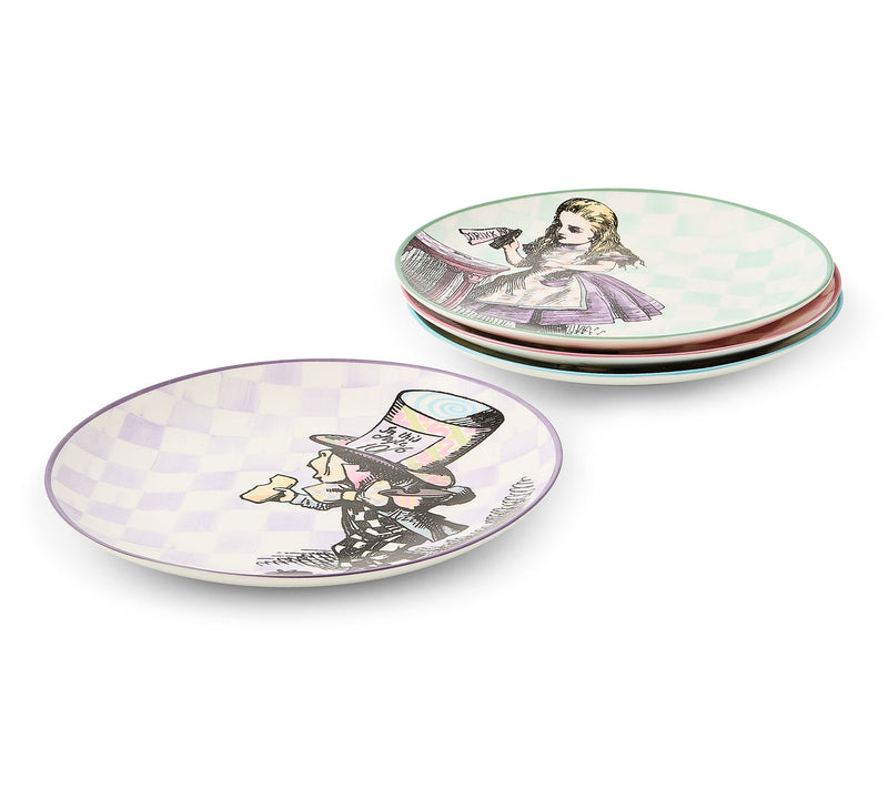 MacKenzie- Childs Alice in Wonderland Set of 4 Plates — View 2