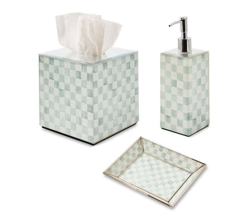 MacKenzie- Childs Set of 3 Glass Powder Room Essentials — Main view