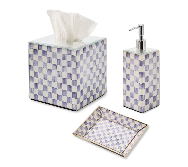 MacKenzie- Childs Set of 3 Glass Powder Room Essentials — View 8