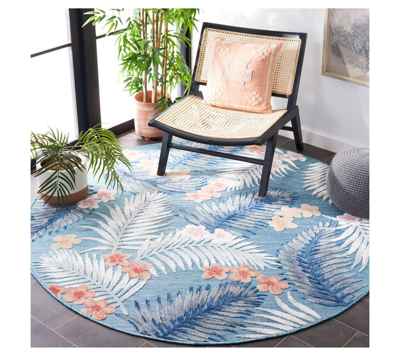 Safavieh Palm Breeze Outdoor 4' x 4' Round Rug — View 2