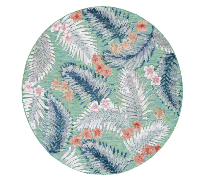 Safavieh Palm Breeze Outdoor 4' x 4' Round Rug — View 7