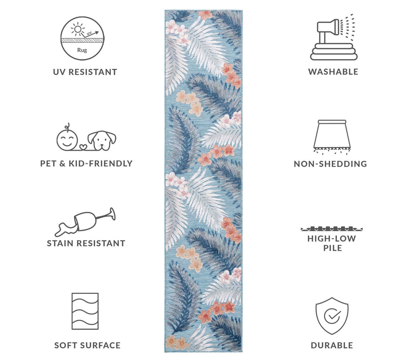 Safavieh Palm Breeze Outdoor 2' x 10' Rug — View 5